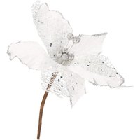 SPRINGOS Kunstblume Weihnachtsstern 23 cm Weiße Künstliche Poinsettie Einzelnstiel Kunstpflanze SPRINGOS Kunstblume Weihnachtsstern 23 cm Weiße Künstliche Poinsettie Einzelnstiel Kunstpflanze von SPRINGOS