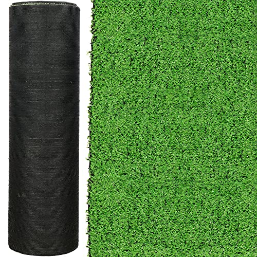 SPRINGOS Kunstrasen für Balkon Garten 1m Breite Meterware Kunstgras Outdoor Teppich Wetterfest für Terrasse von SPRINGOS