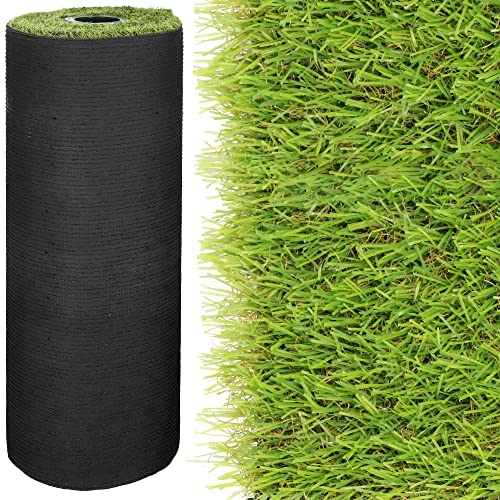 SPRINGOS Kunstrasen 1x4 m Rasenteppich für Balkon Terrasse Garten Grüne Wetterfeste Rasenmatte UV-beständig Pflegeleicht Draußen für Dekoration und Bodenbelag von SPRINGOS