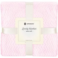 SPRINGOS Kuscheldecke 130 x 180 cm Zickzack-Muster gemütliche Wohndecke Sessel- Überwurf Plaid Helle Tagesdecke für Wohnzimmer SPRINGOS Kuscheldecke 130 x 180 cm Zickzack-Muster gemütliche Wohndecke Sessel- Überwurf Plaid Helle Tagesdecke für Wohnzimmer von SPRINGOS