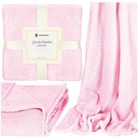 SPRINGOS Kuscheldecke 200 x 220 cm Zickzack-Muster gemütliche Wohndecke Tagesdecke für Kinderzimmer Schlafzimmer von SPRINGOS