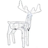 SPRINGOS LED Rentier animierter Kopf Leuchtfigur Lichtschlauch 288 LEDs Rahmen aus Metall Licht Kaltweiß SPRINGOS LED Rentier animierter Kopf Leuchtfigur Lichtschlauch 288 LEDs Rahmen aus Metall Licht Kaltweiß von SPRINGOS