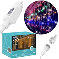SPRINGOS Lichterkette 300 LED 14,5 m bunt Flash Funktion Stromversorgung Lichtervorhang Lichtdekoration Indoor/Outdoor SPRINGOS Lichterkette 300 LED 14,5 m bunt Flash Funktion Stromversorgung Lichtervorhang Lichtdekoration Indoor/Outdoor von SPRINGOS