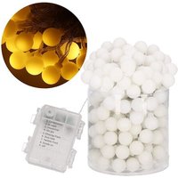 SPRINGOS Lichterkette Globelichterkette 80 LEDs Länge 11,5 m Batteriebetrieben Warmweiß 8 Funktionen IP44 Außen-Lichterkette für Weihnachten SPRINGOS Lichterkette Globelichterkette 80 LEDs Länge 11,5 m Batteriebetrieben Warmweiß 8 Funktionen IP44 Außen-Lichterkette für Weihnachten von SPRINGOS