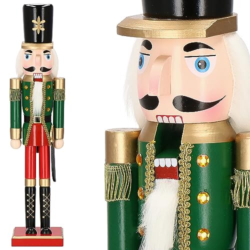 SPRINGOS Nussknacker Figur aus Holz Soldat mit Schwert 14x60 cm von SPRINGOS