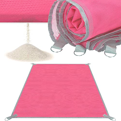 SPRINGOS Picknickdecke Strandmatte große Stranddecke Sandfrei 150 x 200 cm Strandtuch Metall-Halterungen Doppel-Mesh-Gewebe von SPRINGOS