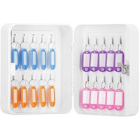 SPRINGOS Schlüsselkasten Schlüsselschrank 16 x 20 x 7,5 cm mit farbigen Anhängern Abschließbar für 20 Schlüssel von SPRINGOS