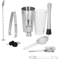 SPRINGOS Shaker Cocktail Set Edelstahl 11-teilig Boston Shaker Edelstahlbecher Mit Glas Bar Set Für Mixgetränke Geschenk Exotischste Cocktails Shaker SPRINGOS Shaker Cocktail Set Edelstahl 11-teilig Boston Shaker Edelstahlbecher Mit Glas Bar Set Für Mixgetränke Geschenk Exotischste Cocktails Shaker von SPRINGOS