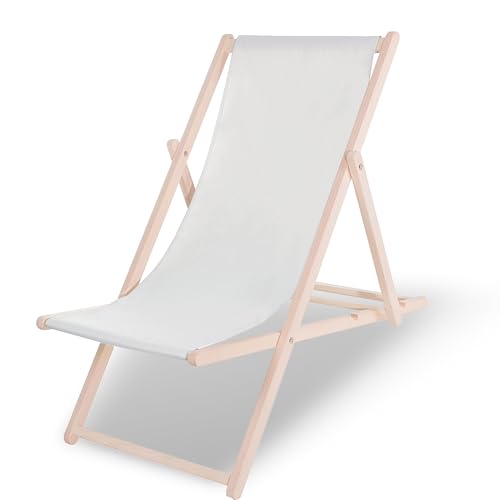 SPRINGOS Sonnenliege klappbar Gartenliege wetterfest Massivholz Stabiler Liegestuhl klappbar mit 3-Fach Verstellbarer Rückenlehne für Garten Balkon wetterfeste Liege SPRINGOS Sonnenliege klappbar Gartenliege wetterfest Massivholz Stabiler Liegestuhl klappbar mit 3-Fach Verstellbarer Rückenlehne für Garten Balkon wetterfeste Liege von SPRINGOS
