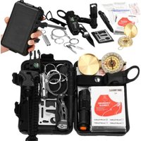 SPRINGOS Survival-Kit professionelles Notfall-Überlebenswerkzeug-Set Multitool Outdoor-Camping Kompass Klappmesser Taschenlampe 19 in 1 SPRINGOS Survival-Kit professionelles Notfall-Überlebenswerkzeug-Set Multitool Outdoor-Camping Kompass Klappmesser Taschenlampe 19 in 1 von SPRINGOS