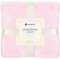 SPRINGOS Tagesdecke 160x200 cm Überwurf Wohndecke Decke extra soft Wohnzimmer Musterung Zickzack von SPRINGOS