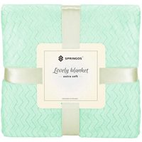 SPRINGOS Tagesdecke 200 x 220 cm Wohndecke Überwurf Plaid Weich Wohnzimmer Musterung Zickzack SPRINGOS Tagesdecke 200 x 220 cm Wohndecke Überwurf Plaid Weich Wohnzimmer Musterung Zickzack von SPRINGOS