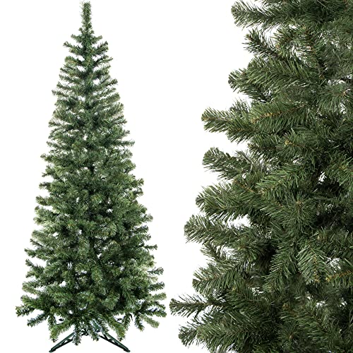 SPRINGOS Tannenbaum Tanne 120 cm Weihnachtsbaum Künstlich Naturgetreu Christbaum inkl. Ständer von SPRINGOS
