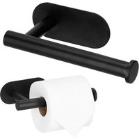 SPRINGOS Toilettenpapierhalter ohne Bohren Klopapierhalter mit Griff Wandhalterung 16 x 8 cm von SPRINGOS