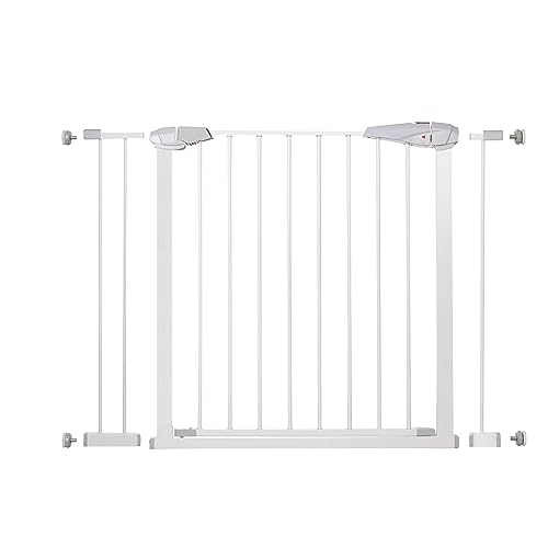 SPRINGOS Tür- und Treppenschutzgitter mit 2 Verlängerungen 14 cm und 7 cm Spannsystem für Kinderschutz Passung: 97-106 cm von SPRINGOS