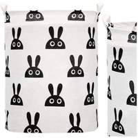 SPRINGOS Wäschesammler mit Henkel 35 x 45 cm Tasche Kaninchenmuster Spielzeugtasche Rund SPRINGOS Wäschesammler mit Henkel 35 x 45 cm Tasche Kaninchenmuster Spielzeugtasche Rund von SPRINGOS