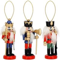 SPRINGOS Weihnachten Weihnachtsbaumanhänger Nussknacker Ornament Holzfigur 3 Stück 8 cm Christbaumschmuck SPRINGOS Weihnachten Weihnachtsbaumanhänger Nussknacker Ornament Holzfigur 3 Stück 8 cm Christbaumschmuck von SPRINGOS