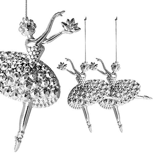 SPRINGOS Weihnachtsbaumanhänger Dekohänger-Tänzerin 2 Stück Tänzerin Balletttänzerin Ballerinas 8,5 x 12,5 cm Weihnachten von SPRINGOS