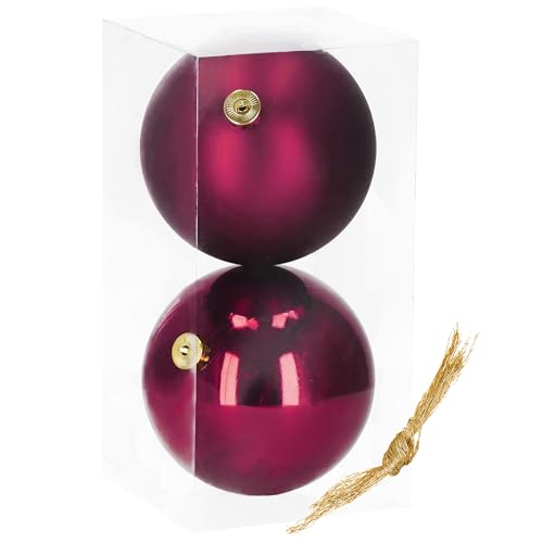 SPRINGOS Weihnachtsbaumkugeln Durchmesser 15 cm 2 Stück Christbaumkugeln Weihnachtsbaumschmuck von SPRINGOS