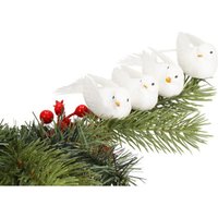 SPRINGOS Weihnachtsbaumschmuck Vögel mit Clips 4 Stk. 4 cm glitzernde Weihnachtsdekoration floristische Dekoration SPRINGOS Weihnachtsbaumschmuck Vögel mit Clips 4 Stk. 4 cm glitzernde Weihnachtsdekoration floristische Dekoration von SPRINGOS