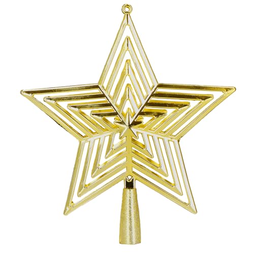 SPRINGOS Weihnachtsbaumspitze Stern 23 cm von SPRINGOS