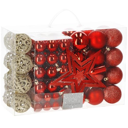 SPRINGOS Weihnachtskugel Christbaumkugel 100 Stück Weihnachtsbaumschmuck Christbaumspitze Weihnachten SPRINGOS Weihnachtskugel Christbaumkugel 100 Stück Weihnachtsbaumschmuck Christbaumspitze Weihnachten von SPRINGOS