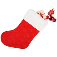 SPRINGOS Weihnachtsstrumpf in Rot Nikolausstrumpf Weihnachtssocken Christmas Nikolausstiefel für Kinder zum Befüllen Kamin Weihnachtsmann rot mit SPRINGOS Weihnachtsstrumpf in Rot Nikolausstrumpf Weihnachtssocken Christmas Nikolausstiefel für Kinder zum Befüllen Kamin Weihnachtsmann rot mit von SPRINGOS