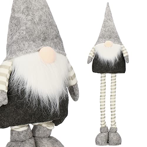 SPRINGOS Weihnachtszwerg Wichtel GNOME 60 cm Teleskopbeine Weihnachten Weihnachtsdekoration Dekofigur von SPRINGOS