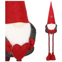SPRINGOS Wichtel mit rotem Herz Weihnachtszwerg Deko-Figur 75-120 cm Teleskopbeine Höhenverstellbar Zipfelmütze Weihnachten SPRINGOS Wichtel mit rotem Herz Weihnachtszwerg Deko-Figur 75-120 cm Teleskopbeine Höhenverstellbar Zipfelmütze Weihnachten von SPRINGOS