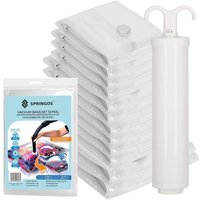 STARKE VAKUUMBEUTEL FÜR KLEIDUNG BETTWÄSCHE 12Stk + PUMPE SET VON DICKEN BEUTELN STARKE VAKUUMBEUTEL FÜR KLEIDUNG BETTWÄSCHE 12Stk + PUMPE SET VON DICKEN BEUTELN von SPRINGOS
