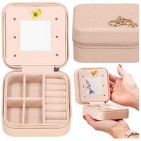 Schmuckdose Schmuckbox 10 x 10 x 5 cm puderrosa von SPRINGOS