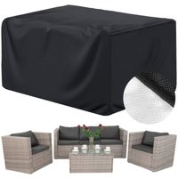 Schutzhülle für Möbel 152x104x71cm schwarz, wasserdicht von SPRINGOS