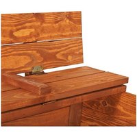 Springos - Holz-Sandkasten mit Sitzbänken 120 x 120 cm Extra Vlies für Sandkästen und Abdeckplane Imprägniertes Holz Kinder-Sandkasten Spielplatz von SPRINGOS