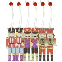 Weihnachtsbaumaufhänger 9-teiliges Set Nussknacker für einen Weihnachtsbaum aus Holz Figuren 9 cm - Springos Weihnachtsbaumaufhänger 9-teiliges Set Nussknacker für einen Weihnachtsbaum aus Holz Figuren 9 cm - Springos von SPRINGOS