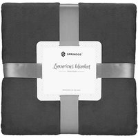 Wohndecke Tagesdecke Wohnzimmer 200x220 cm flauschig extra soft Schlafzimmer Überwurf Sofadecke - Springos von SPRINGOS