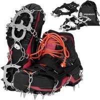 Stahlrutschfeste Überzieher für Wanderschuhe, Größe 36-40. von SPRINGOS