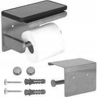 Toilettenpapierhalter Metall Wc Hänger Mit Telefonablager Silber Toilettenpapierhalter Metall Wc Hänger Mit Telefonablager Silber von SPRINGOS