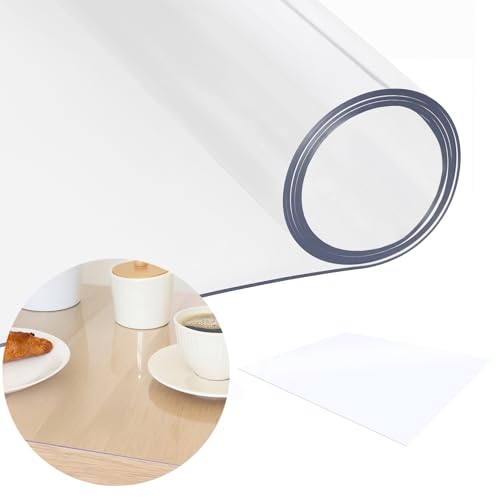 Transparente Bodenschutzmatte 102x125cm 1mm PVC Bodenmatte für Bürostuhl Unterlage Fußboden Schutzunterlage für Hartboden Teppich Laminat Vinyl Home Office Bodenschutzmatte SPRINGOS von SPRINGOS