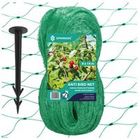 Vogelschutznetz für Bäume und Sträucher, 8x14m, mit 14 grünen Befestigungsankern. Vogelschutznetz für Bäume und Sträucher, 8x14m, mit 14 grünen Befestigungsankern. von SPRINGOS