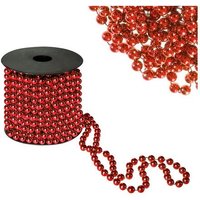 Weihnachtsbaumkette 10 m Perlenkorallenperlen Durchmesser 8 mm rot Weihnachtsbaumkette 10 m Perlenkorallenperlen Durchmesser 8 mm rot von SPRINGOS