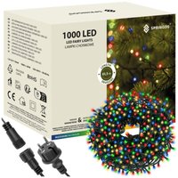 Weihnachtsbeleuchtung 1000 LED 61 m mehrfarbig für den Innen- und Außenbereich. Weihnachtsbeleuchtung 1000 LED 61 m mehrfarbig für den Innen- und Außenbereich. von SPRINGOS