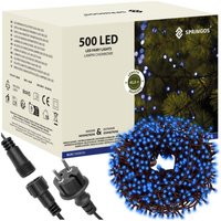 Weihnachtsbeleuchtung Lichterkette mit 500 LEDs 31,5 m blaues Licht Weihnachtsbeleuchtung Lichterkette mit 500 LEDs 31,5 m blaues Licht von SPRINGOS