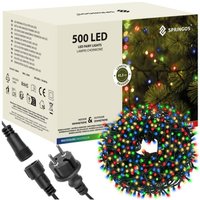 Weihnachtsbeleuchtung Lichterkette mit 500 LEDs 31,5 m buntes Licht Weihnachtsbeleuchtung Lichterkette mit 500 LEDs 31,5 m buntes Licht von SPRINGOS