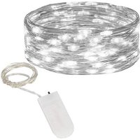 Weihnachtslichter 10 LED mit Batterie kaltweiß Weihnachtslichter 10 LED mit Batterie kaltweiß von SPRINGOS
