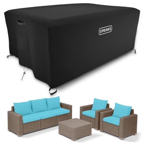 SPRINKS® Abdeckplane für Gartenmöbel [242x162x100cm] - Praktische Abdeckung für Ihre Gartenmöbel - winterfeste Schutzhülle für Gartenmöbel - Outdoor Furniture Cover von SPRINKS