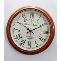 Hölzerne Wanduhr/Runde Antike Hölzerne | Größe 16 Zoll, Runde Form von SPRIZEHANDICRAFT