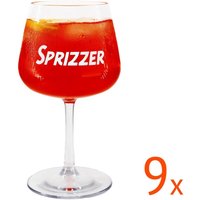 SPRIZZER Set aus 9 originalen transparenten Tritan-Gläsern – bruchfest glasähnlich speziell für Sprizzer entwickelt – SPRIZZER-9-BICCHIERI SPRIZZER Set aus 9 originalen transparenten Tritan-Gläsern – bruchfest glasähnlich speziell für Sprizzer entwickelt – SPRIZZER-9-BICCHIERI von SPRIZZER