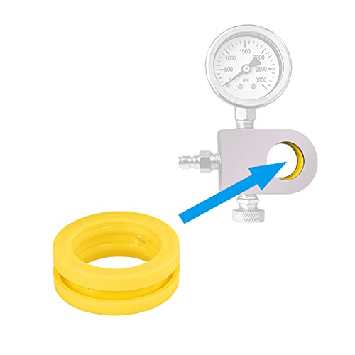 SPRUDELUX® | Set Umfülladapter+Hochdruckschlauch für Wassersprudler Duo Quick Connect QC, Art, Terra | Adapter zum Umfüllen aus großen Flaschen in Neue CO2 Zylinder (Ersatzdichtung) von SPRUDELUX