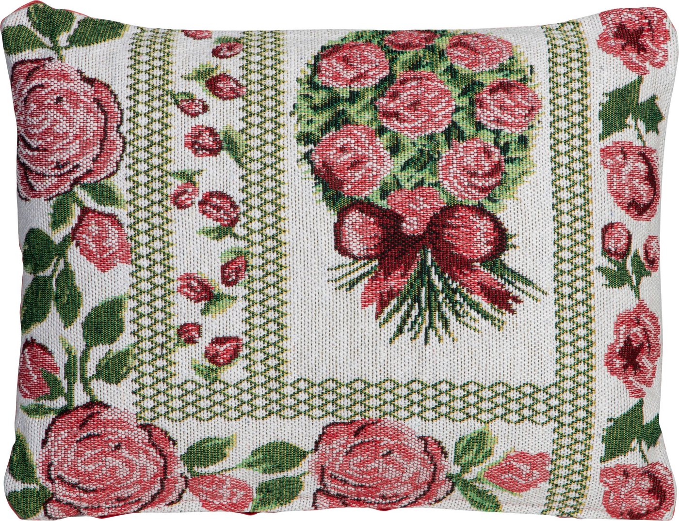 SPRÜGEL Dekokissen Patchwork, mit Rosen von SPRÜGEL