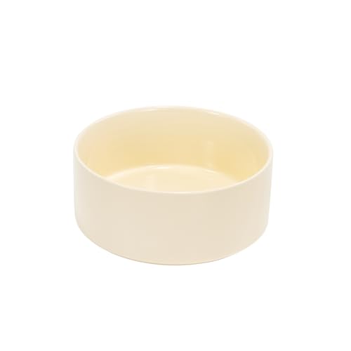 SPUNKYJUNKY Keramik Hundenapf Fressnapf Futternapf Katzennapf Napf für Katzen und Hunde (1250ml, Beige) von SPUNKYJUNKY